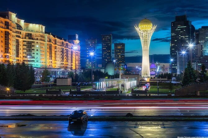 Guided Night Time Tour of Astana in a Private Car - Price and what you get for $64