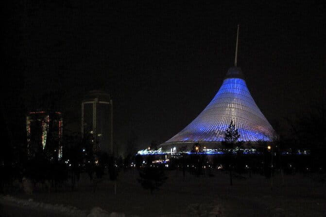 Guided Night Time Tour of Astana in a Private Car - Stop 5: Hazret Sultan Mosque, older grandeur before the Grand Mosque
