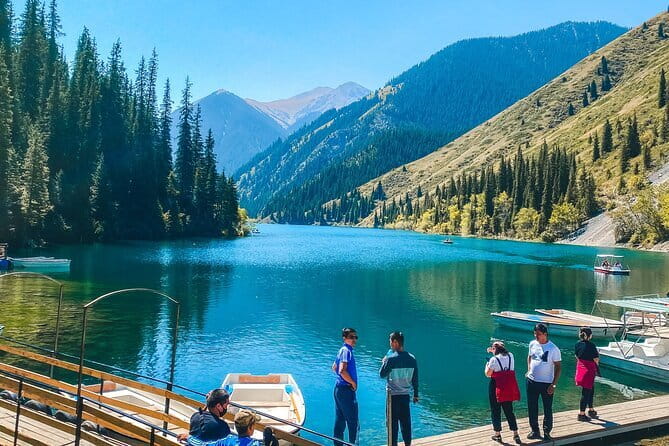 Kolsai and Kaindy Lakes with Charyn Canyons Day Trip - Kaindy Lake: poplars in the water and a real 2.5 km hike