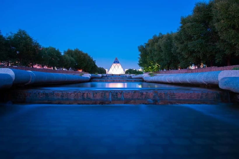 Private Astana City tour: Gude & Food & Winetasting - Monument Kazakh Eli and the Palace of Peace: short stops with clear themes