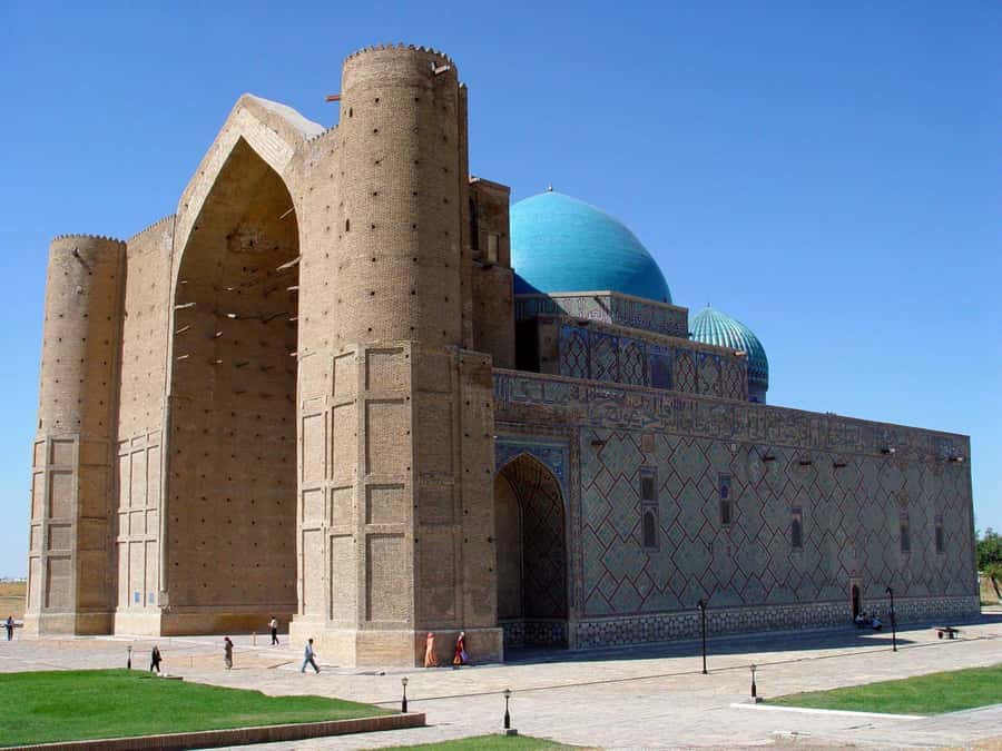 Turkestan Gloriously Isolated - Day Tour from Tashkent - Khoja Ahmed Yasawi Complex: the enclosed mausoleum is the main event