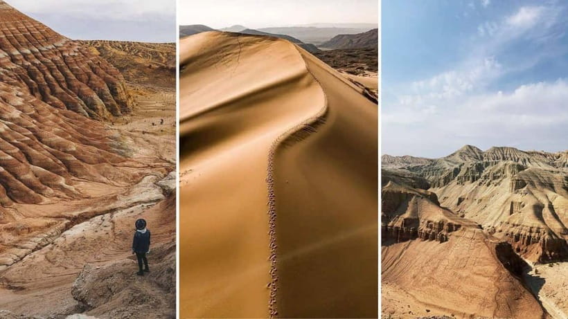 Two Day Tour to Altyn Emel: Singing Dune and Aktau Mountain - Willow Tree and Altyn-Emel’s first wow factor