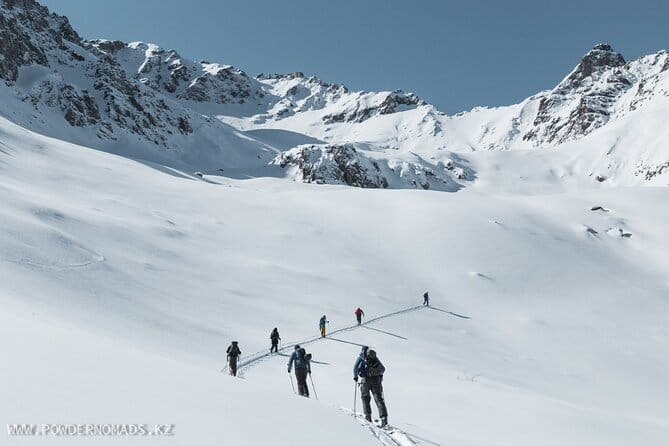 Yurt Based Shymbulak 4-day ski-touring and split-boarding trip - Your start day: Medeo Gorge, then Shymbulak lifts at 2,260 m